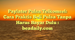 Paylater Pulsa Telkomsel: Cara Praktis Beli Pulsa Tanpa Harus Bayar Dulu : beadaily.com